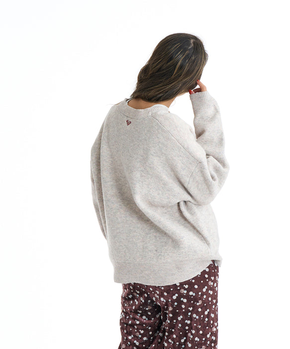 Roxy FEEL THE HEART WAVE ウィメンズ ライクジャカードセーター <2025FW CRUISERS>