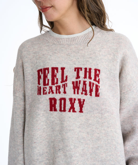 Roxy FEEL THE HEART WAVE ウィメンズ ライクジャカードセーター <2025FW CRUISERS>