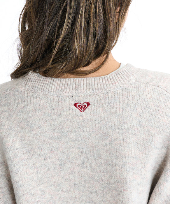 Roxy FEEL THE HEART WAVE ウィメンズ ライクジャカードセーター <2025FW CRUISERS>