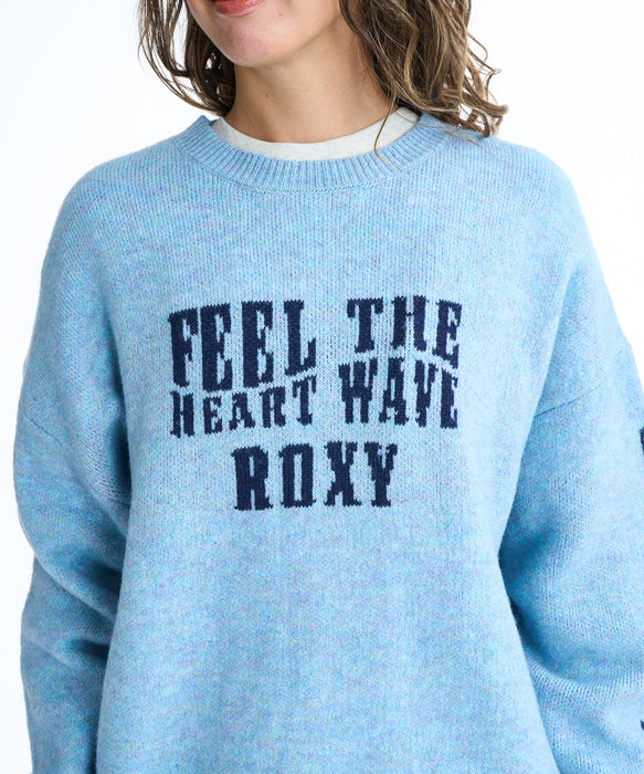 Roxy FEEL THE HEART WAVE ウィメンズ ライクジャカードセーター <2025FW CRUISERS>