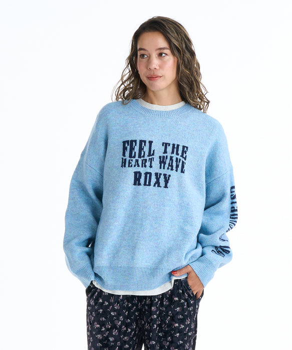 Roxy FEEL THE HEART WAVE ウィメンズ ライクジャカードセーター <2025FW CRUISERS>