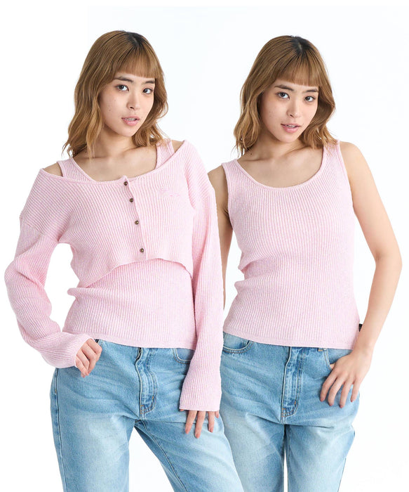ROXY COMING UP カーディガン タンク 2点SET 【2026年春夏モデル】