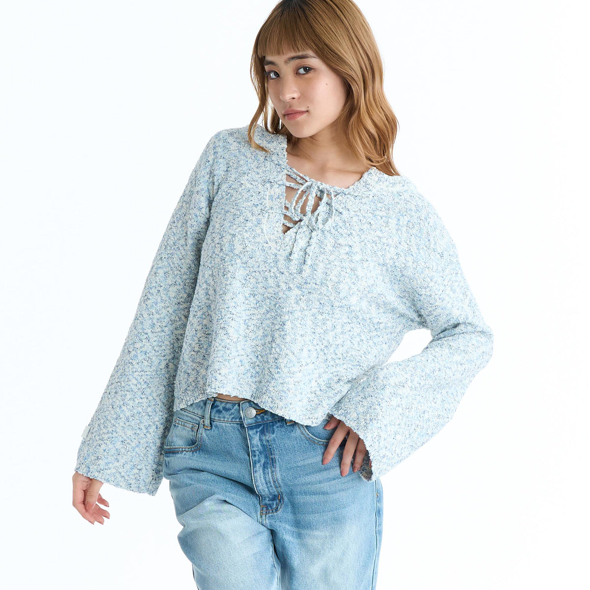 ROXY ウィメンズ CHEERFUL ニットトップス 2WAY【2026年春夏モデル】