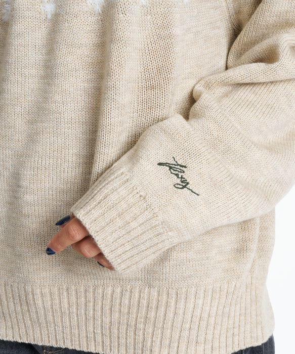 ROXY ウィメンズ SILVER GARDEN TOPS セーター 【2026年秋冬モデル】 OAT / L