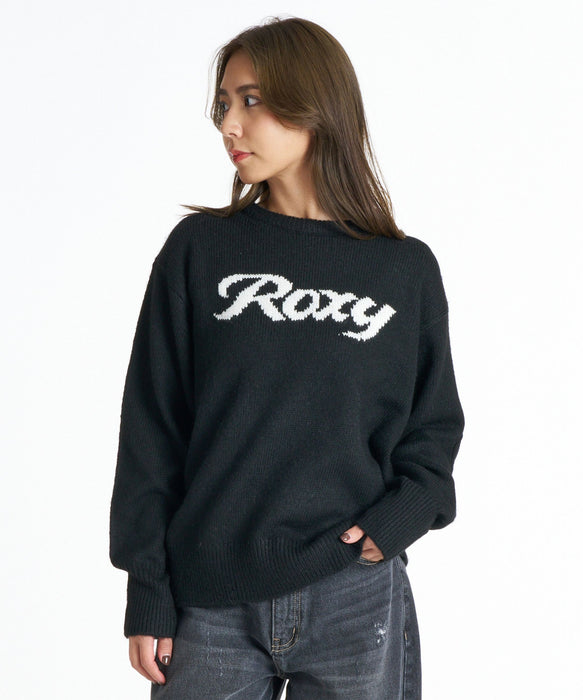 ROXY WISH UPON クルーネックロゴニットセーター 【2026年秋冬モデル】