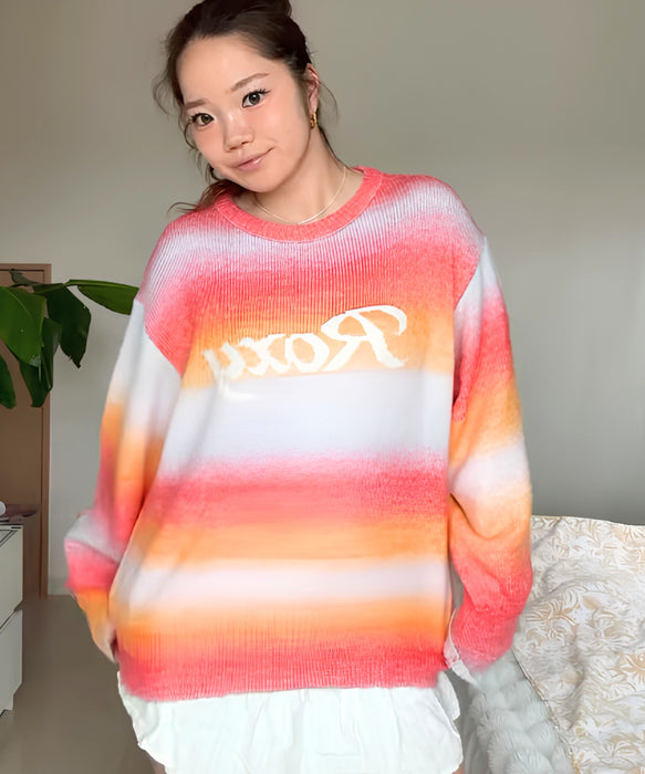 ROXY WISH UPON クルーネックロゴニットセーター 【2026年秋冬モデル】