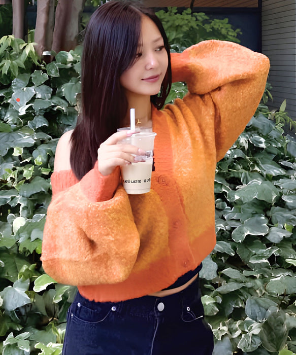 naptime MIX ニットカーディガン ROXY x NANAHA MIX KNIT CARDIGAN ミックスニットカーディガン 【2026