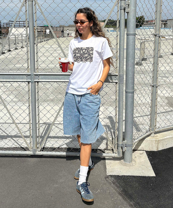 【OUTLET】Roxy HOT SUMMER ウィメンズ 半袖Tシャツ ボックスプリント スタッズロゴ 接触冷感