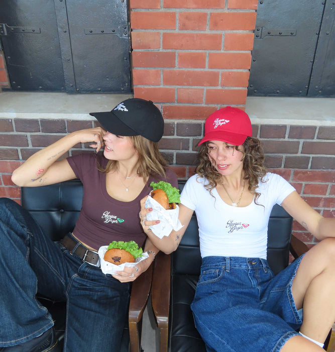 【OUTLET】【オンラインストア・直営店限定】ROXY ShogunBurger×ROXY MINI TEE ウィメンズ 半袖Tシャツ 丈短め <2025 ROXY x Shogun Burger COLLECTION>*