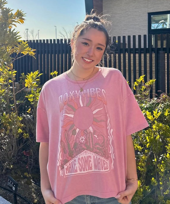 ROXY ROXY VIBES 半袖Tシャツ 【2026年春夏モデル】 ROXY ROXY VIBES 半袖Tシャツ 【2026年春夏モデル】