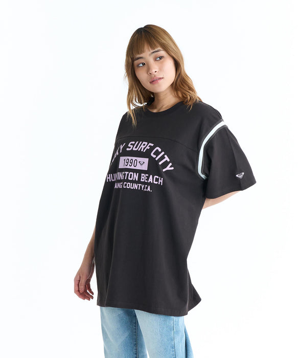 ROXY ウィメンズ SURF CITY Tシャツ 【2026年春夏モデル】 BBK / L