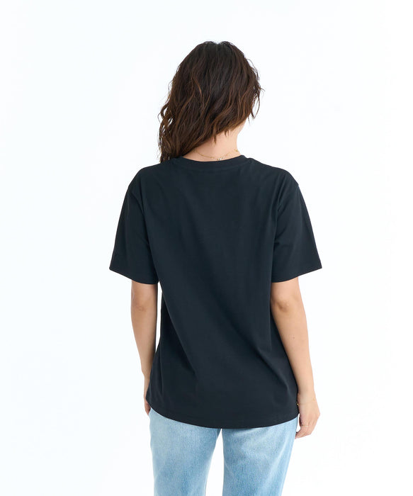 ROXY ウィメンズ WILDSIDE PAISLEY Tシャツ 【2026年春夏モデル】 BLK / L