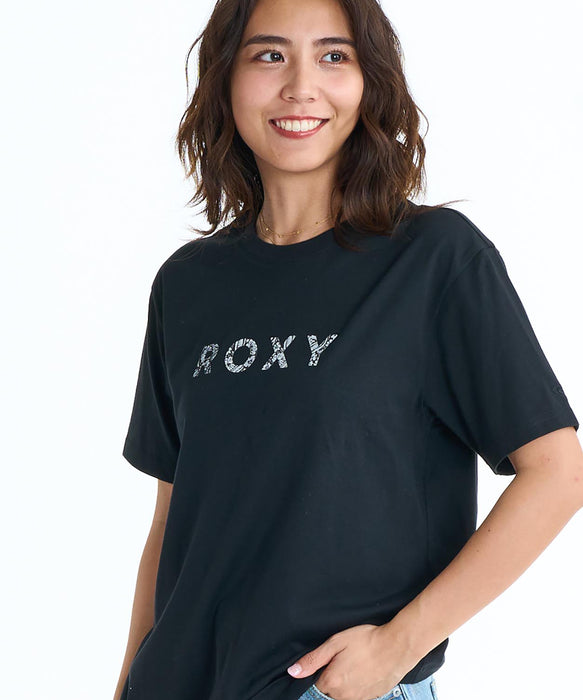 ROXY WILDSIDE PAISLEY ペイズリー柄ロゴ 半袖Tシャツ 【2026年春夏モデル】