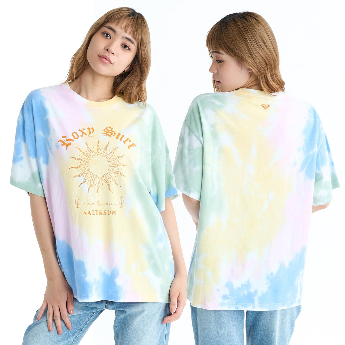ROXY MAKE SOME WAVES タイダイ 半袖Tシャツ 【2026年春夏モデル】