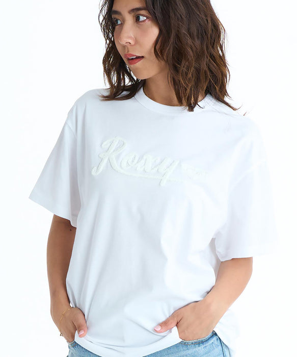 ROXY ALGAE サガラ刺繍ロゴ 半袖Tシャツ 【2026年春夏モデル】