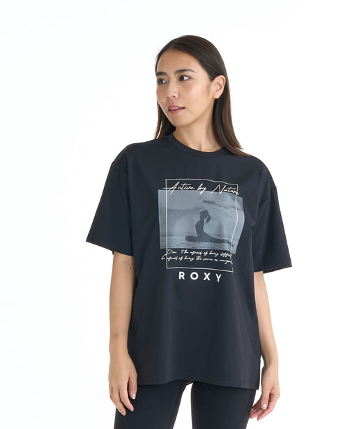 ROXY ウィメンズ FITNESS BLOOM BRIGHT S/S TEE Tシャツ 【2026年春夏モデル】 BLK / L