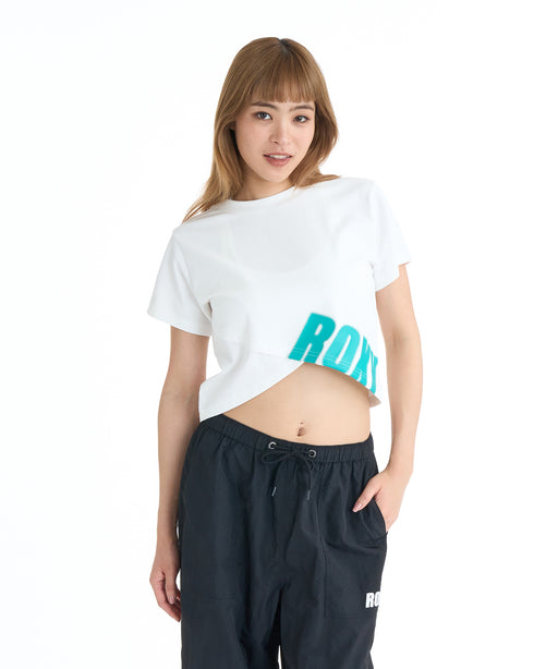 ROXY ウィメンズ FITNESS FEEL THE SPARK TEE Tシャツ 【2026年春夏モデル】 WHT / L