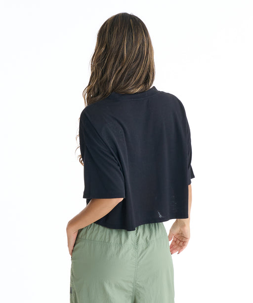 ROXY ウィメンズ FITNESS FEEL THE SPARK WIDE  Tシャツ 【2026年春夏モデル】 BLK / L
