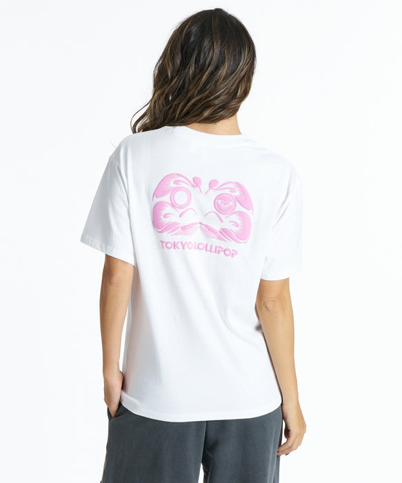 ROXY ウィメンズ TOKYO LOLLIPOP×ROXY DARUMA S/S TEE Tシャツ 【2026