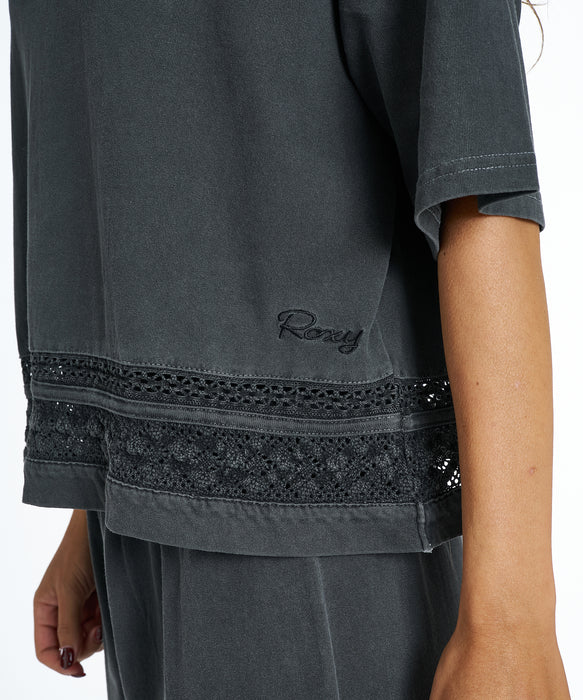 ROXY ウィメンズ HORIZON S/S TEE Tシャツ 【2026年夏モデル】 BBK / L