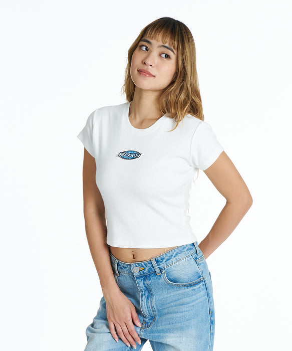 ROXY ウィメンズ SURF SOUL S/S TINY TEE Tシャツ 【2026年夏モデル】 WHT / L