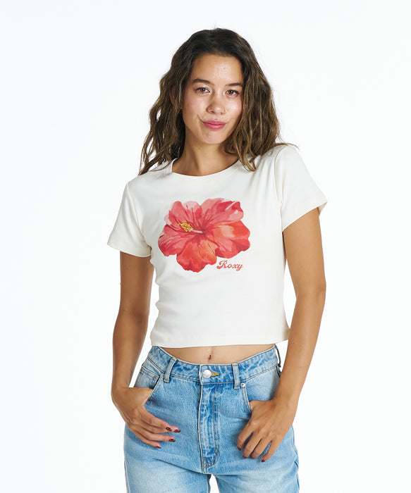 ROXY ウィメンズ ENCOUNTER Tシャツ 【2026年夏モデル】 WHT1 / L
