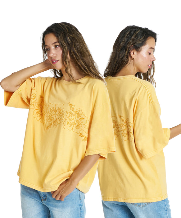 ROXY BREAK LINE 刺繍 Tシャツ 【2026年夏モデル】