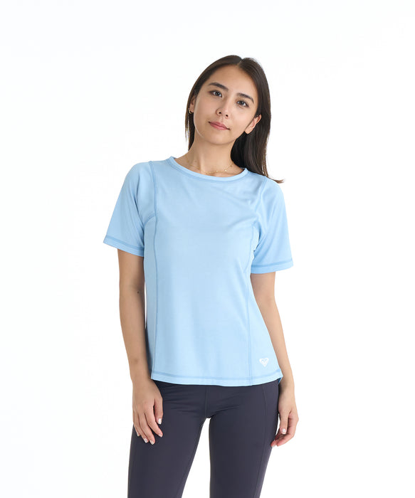 トップス kise ROXY FITNESS WIND SHIFT S/S TEE Tシャツ /QUIK DRY/UVカット 【2026年夏