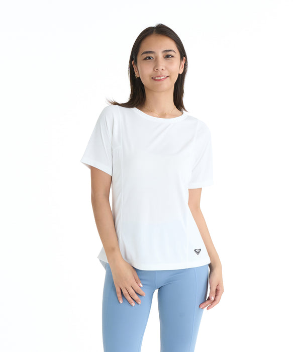 トップス kise ROXY FITNESS WIND SHIFT S/S TEE Tシャツ /QUIK DRY/UVカット 【2026年夏