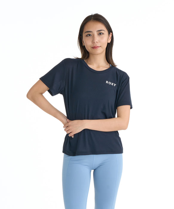ROXY FITNESS WIND SHIFT CROSSOVER TEE Tシャツ /QUIK DRY/接触冷感