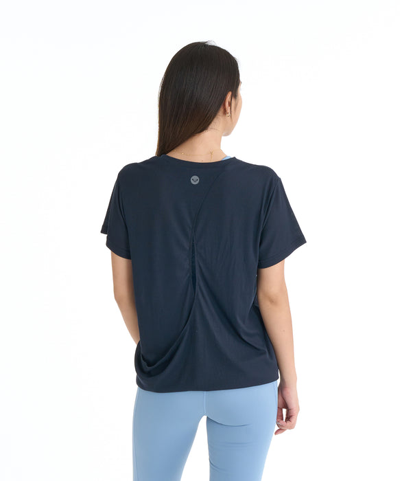 ROXY FITNESS WIND SHIFT CROSSOVER TEE Tシャツ /QUIK DRY/接触冷感