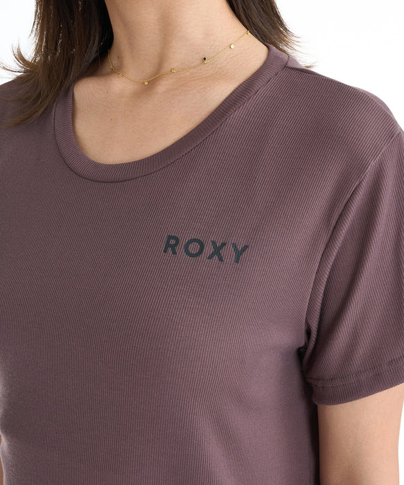 ROXY FITNESS WIND SHIFT CROSSOVER TEE Tシャツ /QUIK DRY/接触冷感 【2026年夏モデル】
