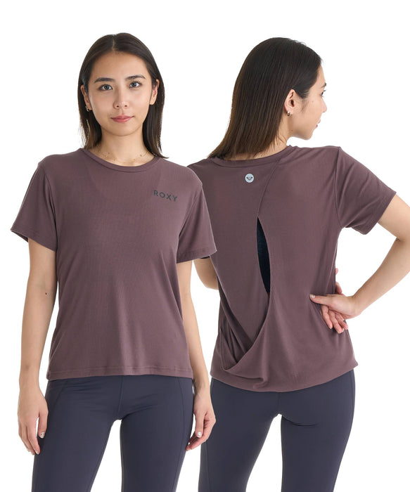ROXY FITNESS WIND SHIFT CROSSOVER TEE Tシャツ /QUIK DRY/接触冷感