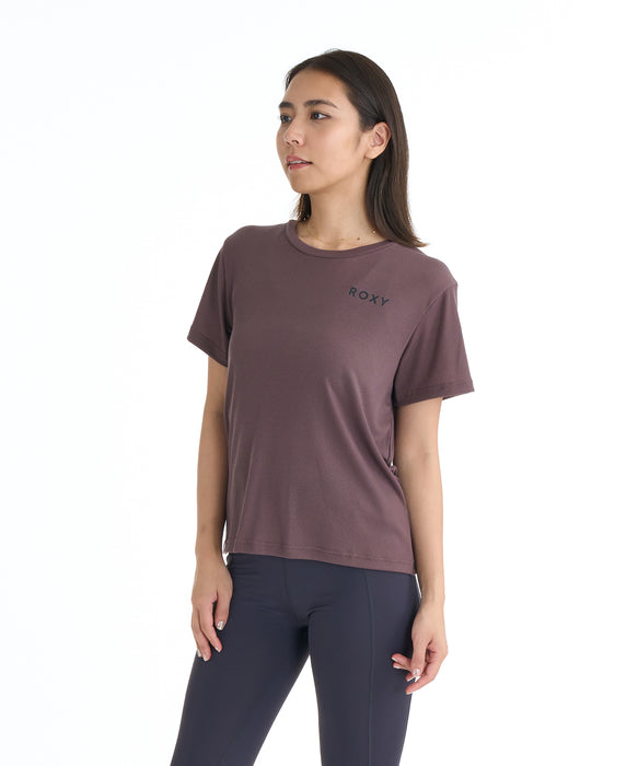 ROXY FITNESS WIND SHIFT CROSSOVER TEE Tシャツ /QUIK DRY/接触冷感 【2026年夏モデル】