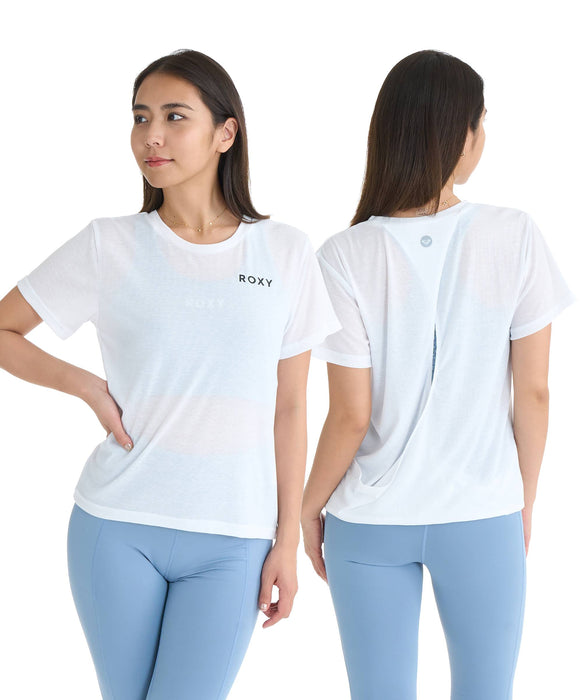 ROXY FITNESS WIND SHIFT CROSSOVER TEE Tシャツ /QUIK DRY/接触冷感