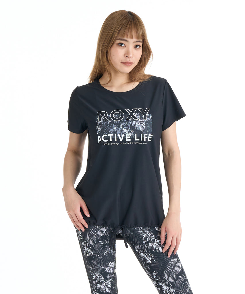 ☀︎すろな☀︎ ROXY FITNESS BREEZE FLOW S/S TEE Tシャツ /QUIK DRY/UVカット 【2026
