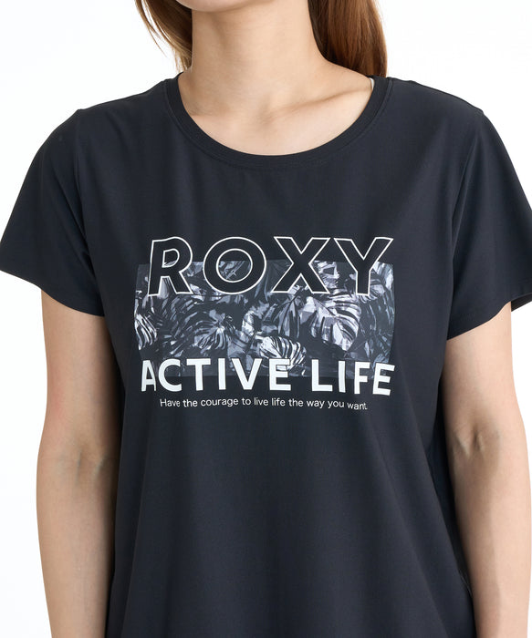 ROXY FITNESS BREEZE FLOW S/S TEE Tシャツ /QUIK DRY/UVカット 【2026年夏モデル】