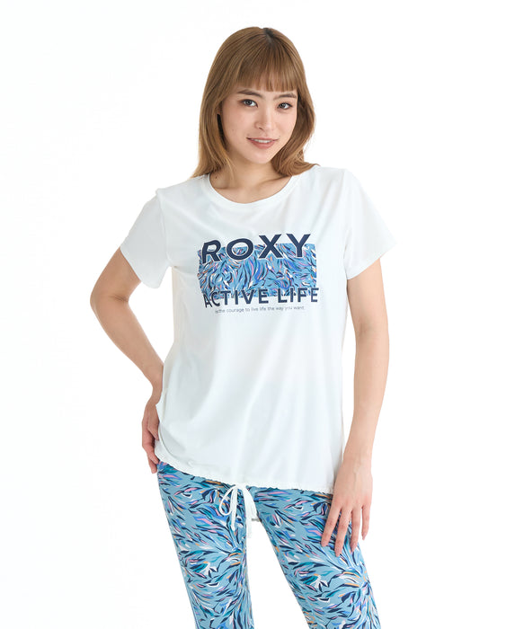 ROXY FITNESS BREEZE FLOW S/S TEE Tシャツ /QUIK DRY/UVカット 【2026年夏モデル】