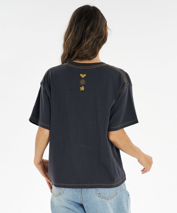 【ROXY x SUNRISE SHACK】 GOOD DAY TEE Tシャツ ＜2026年夏モデル＞