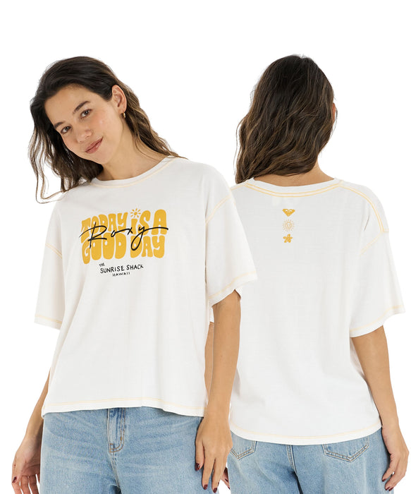 【ROXY x SUNRISE SHACK】 GOOD DAY TEE Tシャツ ＜2026年夏モデル＞