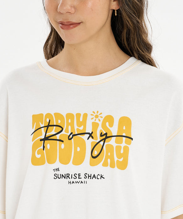 【ROXY x SUNRISE SHACK】 GOOD DAY TEE Tシャツ ＜2026年夏モデル＞