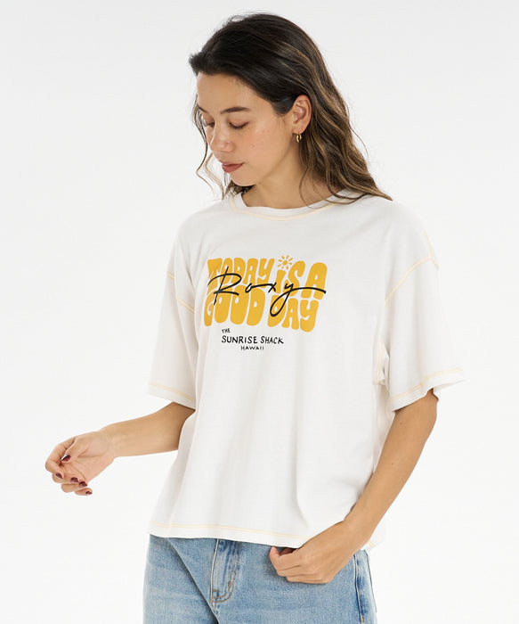 【ROXY x SUNRISE SHACK】 GOOD DAY TEE Tシャツ ＜2026年夏モデル＞