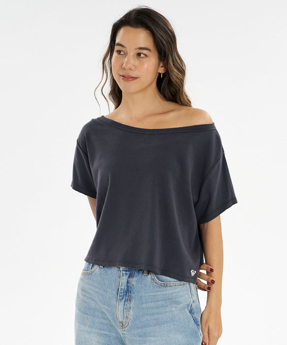 【ROXY x SUNRISE SHACK】 CUTOFF TEE Tシャツ ＜2026年夏モデル＞
