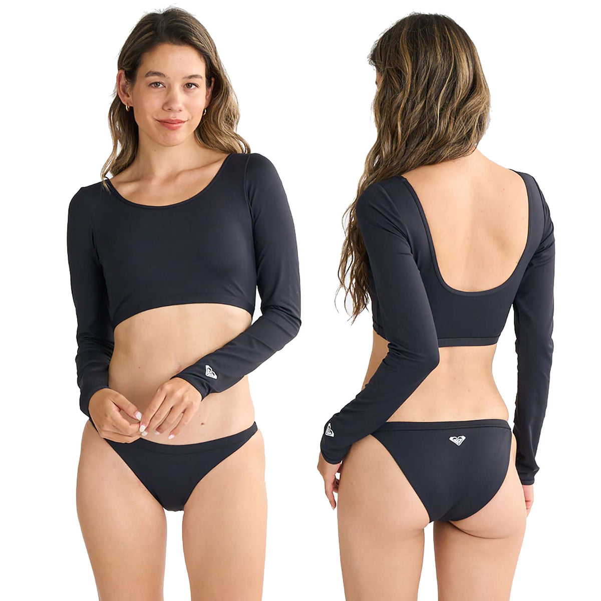 【服の上試着のみ】Roxy PARTY WAVES L/S BIKINI 水着 OUTLET】Roxy PARTY WAVES L/S BIKINI ウィメンズ 長袖ラッシュガード