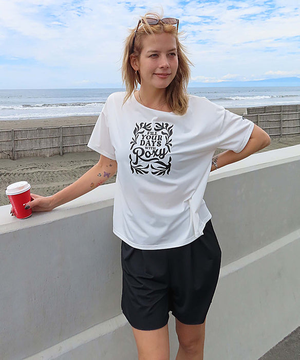 【OUTLET】Roxy ARTSY FLORAL ウィメンズ ラッシュTシャツ付き 水着 3点セット