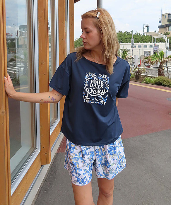 【OUTLET】Roxy ARTSY FLORAL ウィメンズ ラッシュTシャツ付き 水着 3点セット