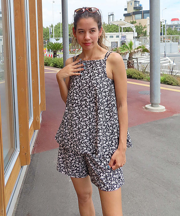 【OUTLET】Roxy LA VIE ウィメンズ 水着 3点セット バンドゥ キャミソール キュロット