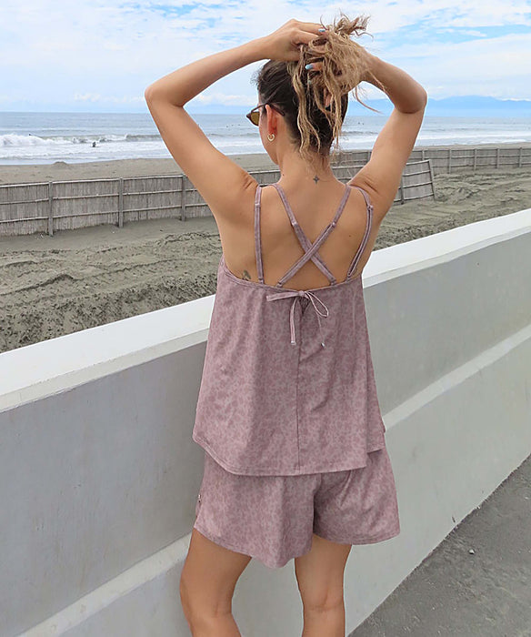 【OUTLET】Roxy LA VIE ウィメンズ 水着 3点セット バンドゥ キャミソール キュロット