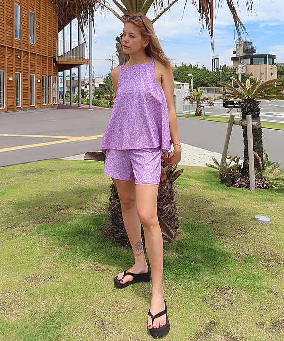 【OUTLET】Roxy LA VIE ウィメンズ 水着 3点セット バンドゥ キャミソール キュロット