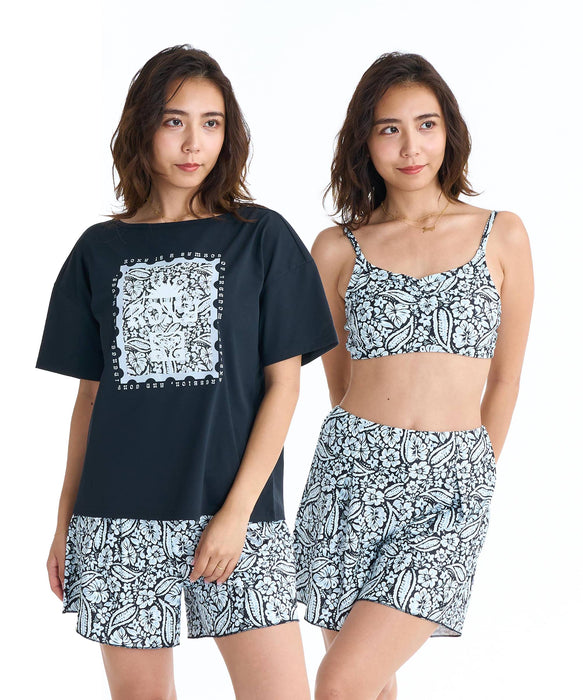 ROXY REEF NOTE 3点セット ラッシュT付き ビキニ セット 水着【2026年春夏